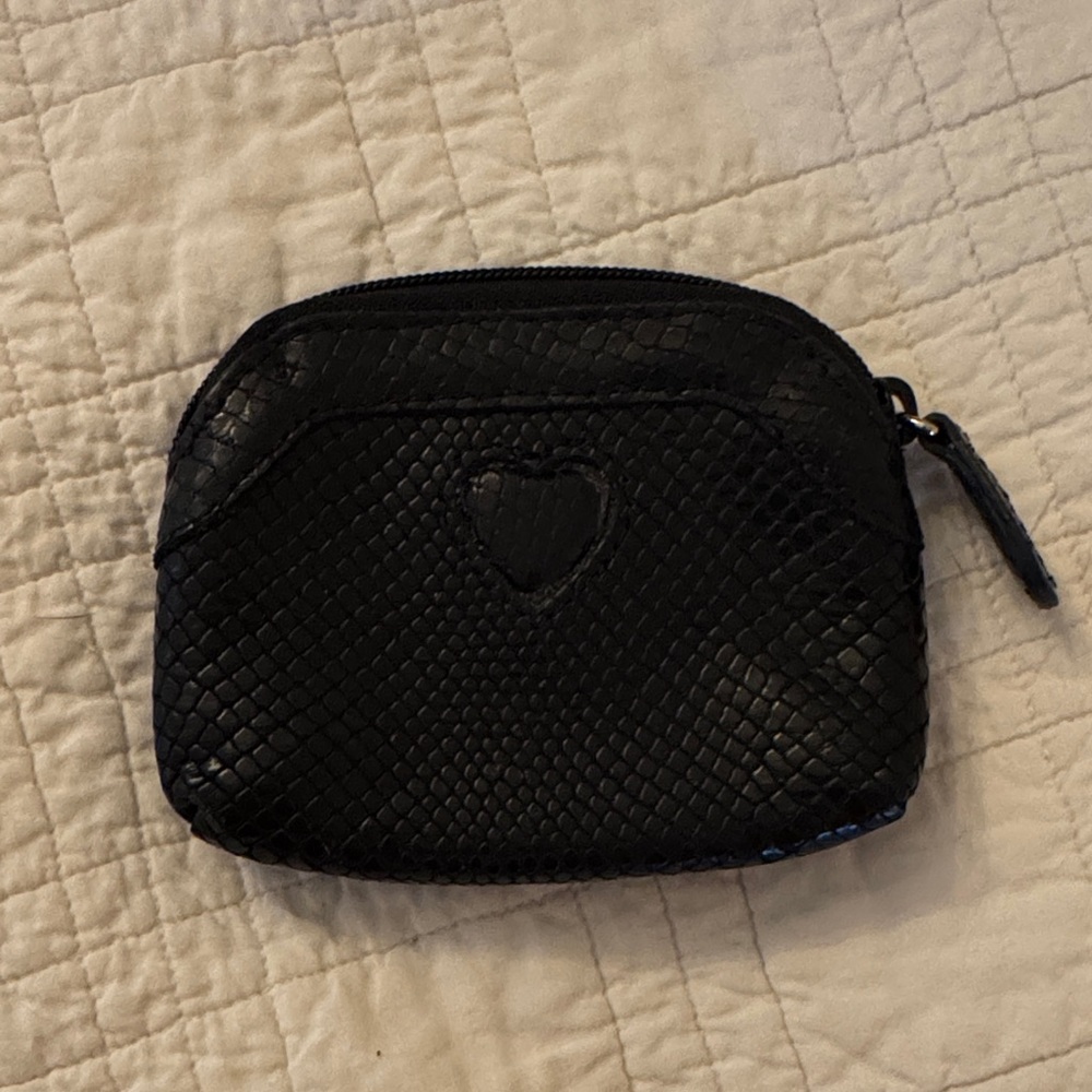 Brighton Black Textured Cosmetic Bag